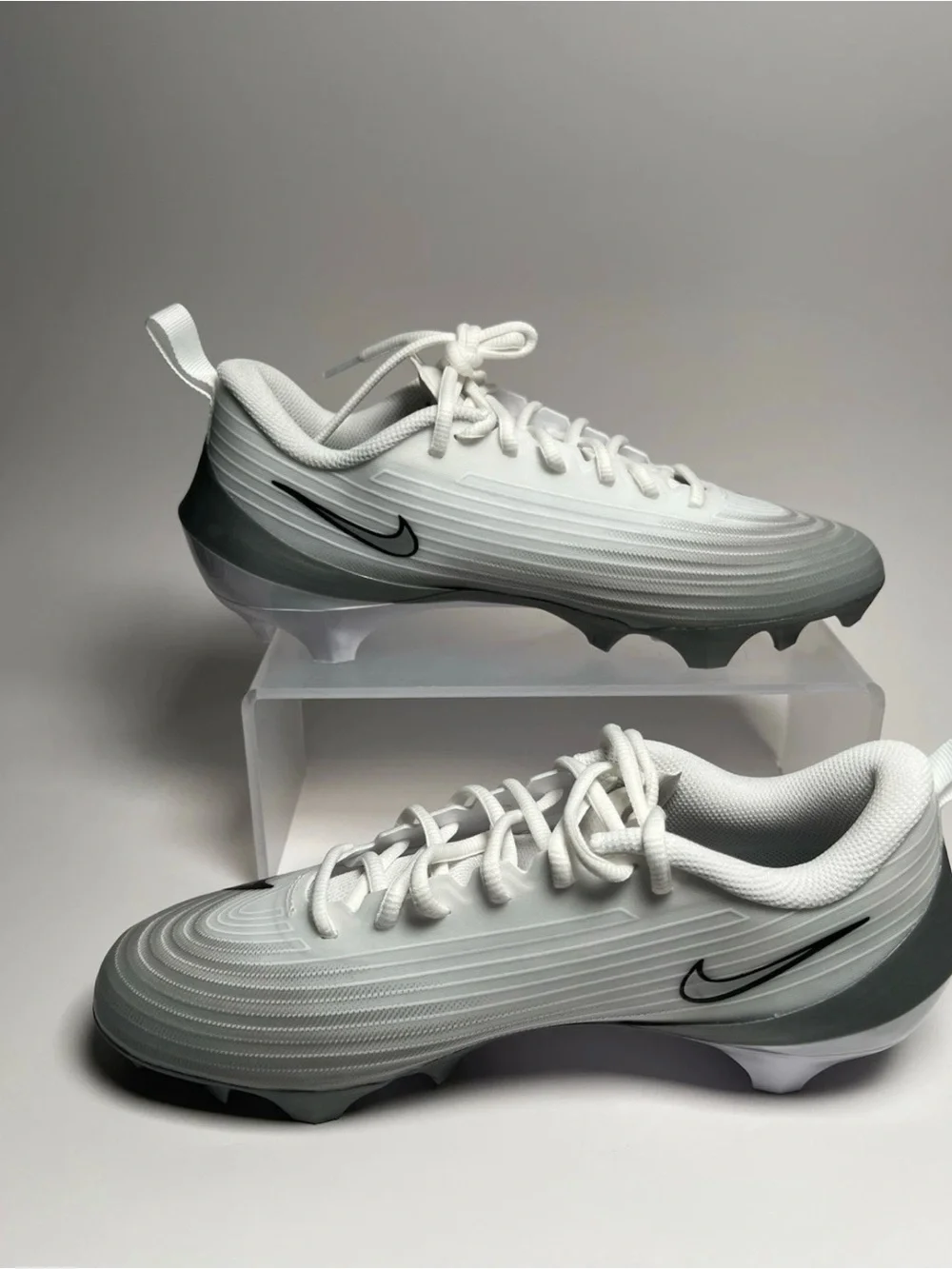 Nike Vapor Speed 3 Pro 360 White Silver Football Cleats FB3303-100 Men Size 7.5